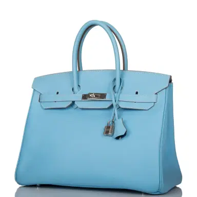 HERMÈS Hermes Celeste Epsom Bi-Color Candy Birkin 35cm Palladium Hardware (Preloved - Excel/Mint) | Thumbnail 5 HERMÈS Hermes Celeste Epsom Bi-Color Candy Birkin 35cm Palladium Hardware (Preloved - Excel/Mint) | Thumbnail 5