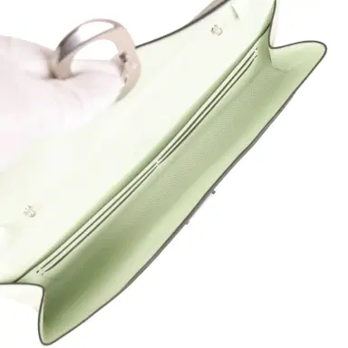 HERMÈS Hermes Chaine d'Ancre Wallet to Go Vert Fizz Epsom Palladium Hardware | Thumbnail 8 HERMÈS Hermes Chaine d'Ancre Wallet to Go Vert Fizz Epsom Palladium Hardware | Thumbnail 8
