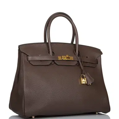 HERMÈS Hermes Chocolate Togo Birkin 35cm Gold Hardware | Thumbnail 2 HERMÈS Hermes Chocolate Togo Birkin 35cm Gold Hardware | Thumbnail 2