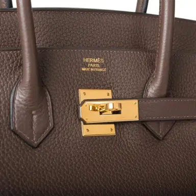 HERMÈS Hermes Chocolate Togo Birkin 35cm Gold Hardware | Thumbnail 7 HERMÈS Hermes Chocolate Togo Birkin 35cm Gold Hardware | Thumbnail 7