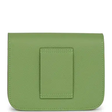 HERMÈS Hermes Constance Slim Wallet Vert Criquet Epsom Palladium Hardware | Thumbnail 3 HERMÈS Hermes Constance Slim Wallet Vert Criquet Epsom Palladium Hardware | Thumbnail 3
