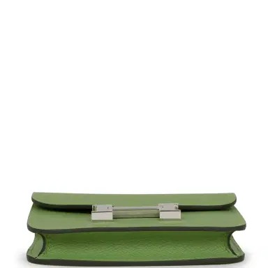 HERMÈS Hermes Constance Slim Wallet Vert Criquet Epsom Palladium Hardware | Thumbnail 6 HERMÈS Hermes Constance Slim Wallet Vert Criquet Epsom Palladium Hardware | Thumbnail 6