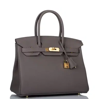 HERMÈS Hermes Etain Togo Birkin 30cm Gold Hardware | Thumbnail 2 HERMÈS Hermes Etain Togo Birkin 30cm Gold Hardware | Thumbnail 2
