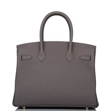 HERMÈS Hermes Etain Togo Birkin 30cm Gold Hardware | Thumbnail 4 HERMÈS Hermes Etain Togo Birkin 30cm Gold Hardware | Thumbnail 4