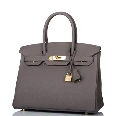 HERMÈS Hermes Etain Togo Birkin 30cm Gold Hardware | Thumbnail 5 HERMÈS Hermes Etain Togo Birkin 30cm Gold Hardware | Thumbnail 5