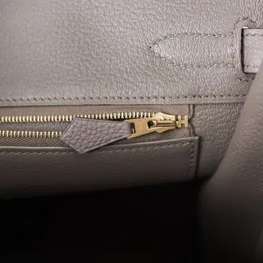 HERMÈS Hermes Etain Togo Birkin 30cm Gold Hardware | Thumbnail 9 HERMÈS Hermes Etain Togo Birkin 30cm Gold Hardware | Thumbnail 9