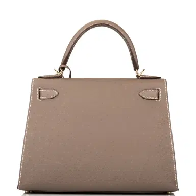 HERMÈS Hermes Etoupe Epsom Sellier Kelly 28cm Gold Hardware | Thumbnail 4 HERMÈS Hermes Etoupe Epsom Sellier Kelly 28cm Gold Hardware | Thumbnail 4