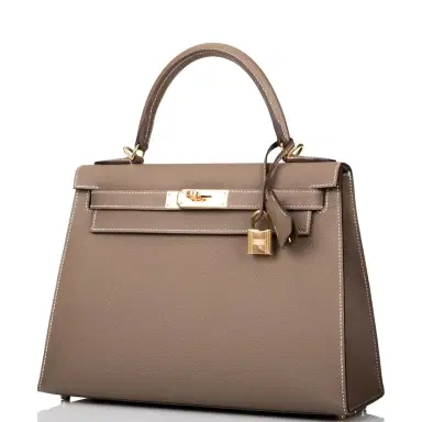 HERMÈS Hermes Etoupe Epsom Sellier Kelly 28cm Gold Hardware | Thumbnail 5 HERMÈS Hermes Etoupe Epsom Sellier Kelly 28cm Gold Hardware | Thumbnail 5