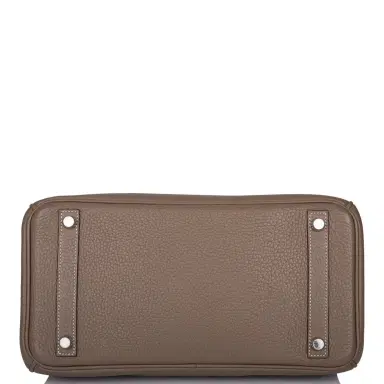 HERMÈS Hermes Etoupe Togo Birkin 30cm Palladium Hardware (Preloved - Excellent) | Thumbnail 6 HERMÈS Hermes Etoupe Togo Birkin 30cm Palladium Hardware (Preloved - Excellent) | Thumbnail 6