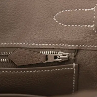 HERMÈS Hermes Etoupe Togo Birkin 30cm Palladium Hardware (Preloved - Excellent) | Thumbnail 9 HERMÈS Hermes Etoupe Togo Birkin 30cm Palladium Hardware (Preloved - Excellent) | Thumbnail 9