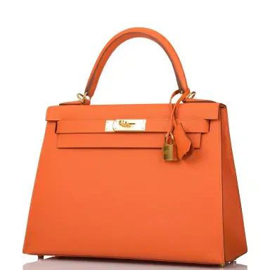 HERMÈS Hermes Feu Epsom Sellier Kelly 28cm Gold Hardware | Thumbnail 5 HERMÈS Hermes Feu Epsom Sellier Kelly 28cm Gold Hardware | Thumbnail 5