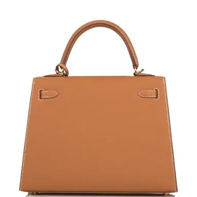 HERMÈS Hermes Gold Epsom Sellier Kelly 25cm Gold Hardware | Thumbnail 4 HERMÈS Hermes Gold Epsom Sellier Kelly 25cm Gold Hardware | Thumbnail 4