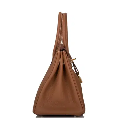 HERMÈS Hermes Gold Togo Birkin 30cm Gold Hardware | Thumbnail 3 HERMÈS Hermes Gold Togo Birkin 30cm Gold Hardware | Thumbnail 3