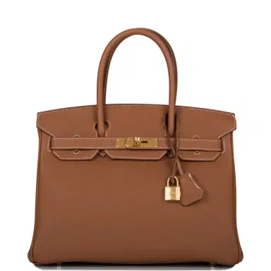 HERMÈS Hermes Gold Togo Birkin 30cm Gold Hardware | Thumbnail 1 HERMÈS Hermes Gold Togo Birkin 30cm Gold Hardware | Thumbnail 1