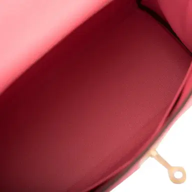 HERMÈS Hermes Horseshoe Stamp (HSS) Bi-Color Rose Azalee and Etoupe Clemence Kelly 28cm Brushed Gold Hardware | Thumbnail 8 HERMÈS Hermes Horseshoe Stamp (HSS) Bi-Color Rose Azalee and Etoupe Clemence Kelly 28cm Brushed Gold Hardware | Thumbnail 8