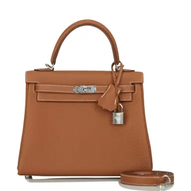 HERMÈS Hermes Kelly Retourne 25 Gold Togo Palladium Hardware | Thumbnail 1 HERMÈS Hermes Kelly Retourne 25 Gold Togo Palladium Hardware | Thumbnail 1