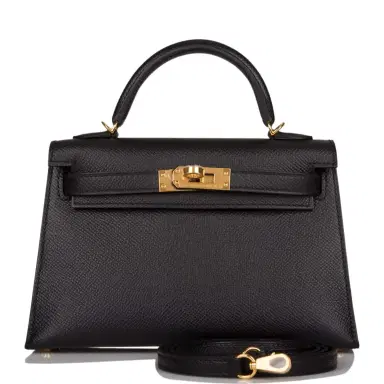 HERMÈS Hermes Kelly Sellier 20 Black Epsom Gold Hardware MG | Thumbnail 1 HERMÈS Hermes Kelly Sellier 20 Black Epsom Gold Hardware MG | Thumbnail 1