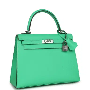 HERMÈS Hermes Kelly Sellier 25 Vert Comics Epsom Palladium Hardware | Thumbnail 2 HERMÈS Hermes Kelly Sellier 25 Vert Comics Epsom Palladium Hardware | Thumbnail 2