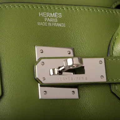 HERMÈS Hermes Pelouse Swift Birkin 35cm Palladium Hardware | Thumbnail 7 HERMÈS Hermes Pelouse Swift Birkin 35cm Palladium Hardware | Thumbnail 7