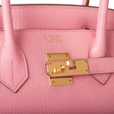 HERMÈS Hermes Rose Confetti Chevre Birkin 30cm Gold Hardware (Preloved - Mint) | Thumbnail 7 HERMÈS Hermes Rose Confetti Chevre Birkin 30cm Gold Hardware (Preloved - Mint) | Thumbnail 7