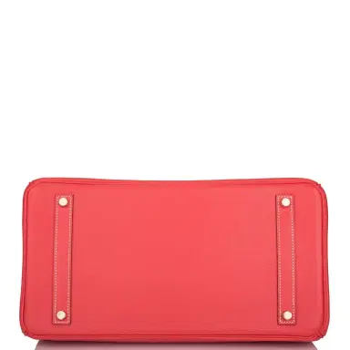 HERMÈS Hermes Rose Jaipur Epsom Bi-Color Candy Birkin 35cm Permabrass Hardware | Thumbnail 6 HERMÈS Hermes Rose Jaipur Epsom Bi-Color Candy Birkin 35cm Permabrass Hardware | Thumbnail 6