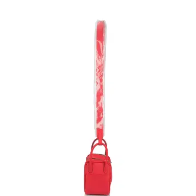 HERMÈS Hermes Rouge de Coeur Clemence Mini Lindy Palladium Hardware | Thumbnail 6 HERMÈS Hermes Rouge de Coeur Clemence Mini Lindy Palladium Hardware | Thumbnail 6