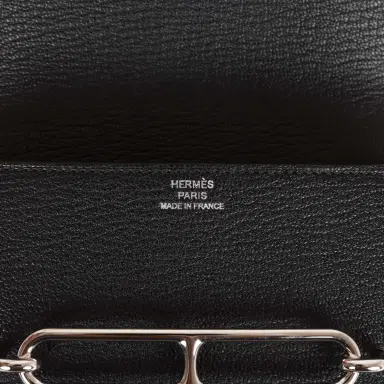 HERMÈS Hermes Roulis Slim Wallet Black Chevre Mysore Palladium Hardware | Thumbnail 8 HERMÈS Hermes Roulis Slim Wallet Black Chevre Mysore Palladium Hardware | Thumbnail 8