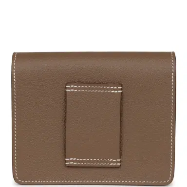 HERMÈS Hermes Roulis Slim Wallet Etoupe Evercolor Gold Hardware | Thumbnail 4 HERMÈS Hermes Roulis Slim Wallet Etoupe Evercolor Gold Hardware | Thumbnail 4