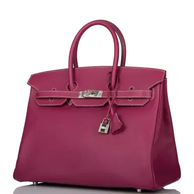 HERMÈS Hermes Tosca Epsom Bi-Color Candy Birkin 35cm Palladium Hardware | Thumbnail 5 HERMÈS Hermes Tosca Epsom Bi-Color Candy Birkin 35cm Palladium Hardware | Thumbnail 5