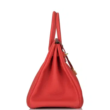 HERMÈS Hermes Vermilion Togo Birkin 35cm Gold Hardware | Thumbnail 3 HERMÈS Hermes Vermilion Togo Birkin 35cm Gold Hardware | Thumbnail 3