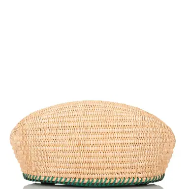 HERMÈS Hermes Vert Vertigo Swift and Osier Wicker Picnic Fishing Bag | Thumbnail 6 HERMÈS Hermes Vert Vertigo Swift and Osier Wicker Picnic Fishing Bag | Thumbnail 6