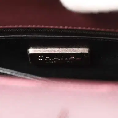 Chanel Pre-owned Chanel Mini Coco Handle Burgundy Lizard Ruthenium Hardware | Thumbnail 9 Chanel Pre-owned Chanel Mini Coco Handle Burgundy Lizard Ruthenium Hardware | Thumbnail 9