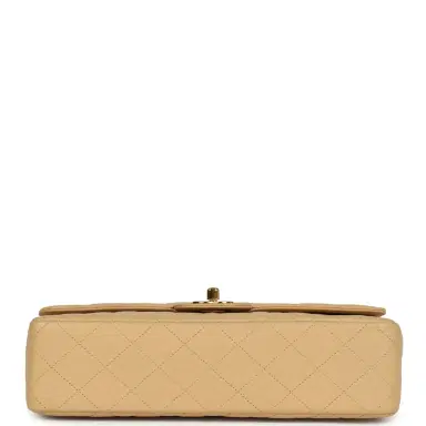 Chanel Vintage Chanel Kelly Parent Flap Bag Beige Lambskin Gold Hardware | Thumbnail 6 Chanel Vintage Chanel Kelly Parent Flap Bag Beige Lambskin Gold Hardware | Thumbnail 6