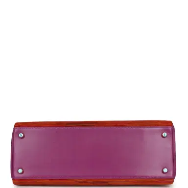 HERMÈS Vintage Hermes Kelly Retourne 32 Vibrato Cyclamen Box Gold Hardware | Thumbnail 6 HERMÈS Vintage Hermes Kelly Retourne 32 Vibrato Cyclamen Box Gold Hardware | Thumbnail 6