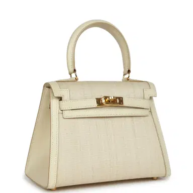 HERMÈS Vintage Hermes Kelly Sellier 20 Parchemin Crinoline and Box Gold Hardware | Thumbnail 3 HERMÈS Vintage Hermes Kelly Sellier 20 Parchemin Crinoline and Box Gold Hardware | Thumbnail 3