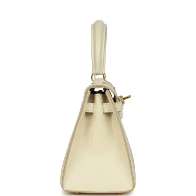 HERMÈS Vintage Hermes Kelly Sellier 20 Parchemin Crinoline and Box Gold Hardware | Thumbnail 4 HERMÈS Vintage Hermes Kelly Sellier 20 Parchemin Crinoline and Box Gold Hardware | Thumbnail 4