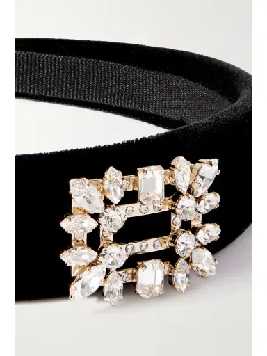 Roger Vivier Broche Crystal-embellished Velvet Headband | Thumbnail 4 Roger Vivier Broche Crystal-embellished Velvet Headband | Thumbnail 4