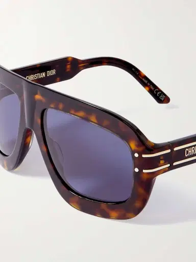 DIOR Eyewear Diorsignature M1u Aviator-style Tortoiseshell Acetate Sunglasses | Thumbnail 4 DIOR Eyewear Diorsignature M1u Aviator-style Tortoiseshell Acetate Sunglasses | Thumbnail 4