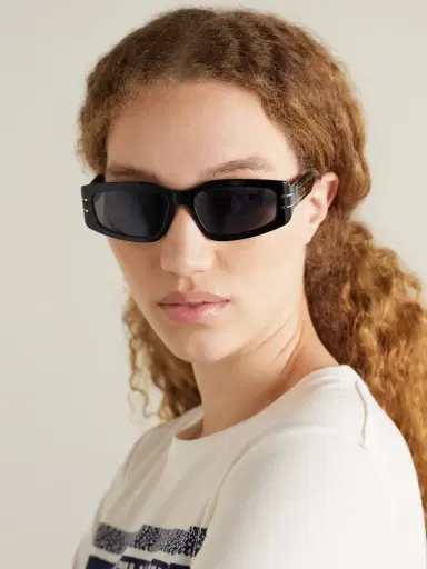 DIOR Eyewear Diorsignature S9u Rectangular-frame Acetate And Gold-tone Sunglasses | Thumbnail 2 DIOR Eyewear Diorsignature S9u Rectangular-frame Acetate And Gold-tone Sunglasses | Thumbnail 2
