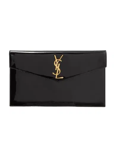 Saint Laurent Uptown Patent-leather Pouch | Thumbnail 1 Saint Laurent Uptown Patent-leather Pouch | Thumbnail 1