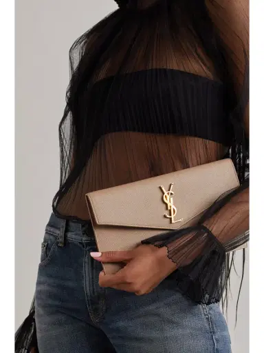 Saint Laurent Uptown Textured-leather Pouch | Thumbnail 2 Saint Laurent Uptown Textured-leather Pouch | Thumbnail 2