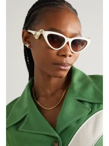 LINDA FARROW EYEWEAR + Bea Bongiasca Cat-eye Acetate Sunglasses | Thumbnail 2 LINDA FARROW EYEWEAR + Bea Bongiasca Cat-eye Acetate Sunglasses | Thumbnail 2