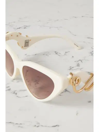 LINDA FARROW EYEWEAR + Bea Bongiasca Cat-eye Acetate Sunglasses | Thumbnail 3 LINDA FARROW EYEWEAR + Bea Bongiasca Cat-eye Acetate Sunglasses | Thumbnail 3