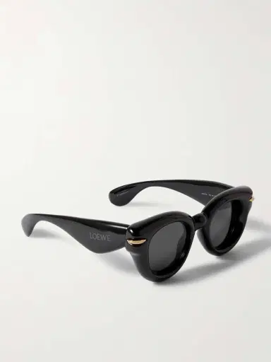 Loewe Inflated Gold-tone Embellished Cat-eye Acetate Sunglasses | Thumbnail 3 Loewe Inflated Gold-tone Embellished Cat-eye Acetate Sunglasses | Thumbnail 3