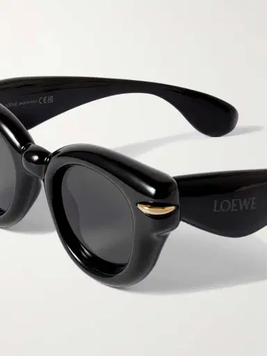 Loewe Inflated Gold-tone Embellished Cat-eye Acetate Sunglasses | Thumbnail 4 Loewe Inflated Gold-tone Embellished Cat-eye Acetate Sunglasses | Thumbnail 4
