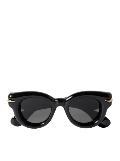 Loewe Inflated Gold-tone Embellished Cat-eye Acetate Sunglasses | Thumbnail 1 Loewe Inflated Gold-tone Embellished Cat-eye Acetate Sunglasses | Thumbnail 1