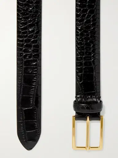 Anderson's Croc-effect Leather Belt | Thumbnail 3 Anderson's Croc-effect Leather Belt | Thumbnail 3