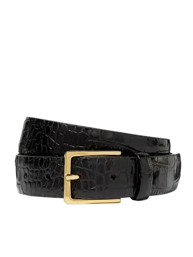 Anderson's Croc-effect Leather Belt | Thumbnail 1 Anderson's Croc-effect Leather Belt | Thumbnail 1