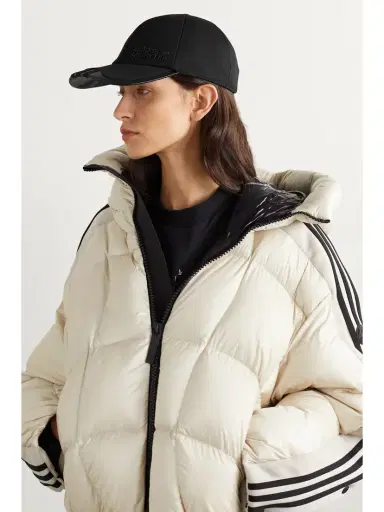 Moncler Genius + Adidas Originals Faux Leather And Grosgrain-trimmed Cotton-twill Baseball Cap | Thumbnail 2 Moncler Genius + Adidas Originals Faux Leather And Grosgrain-trimmed Cotton-twill Baseball Cap | Thumbnail 2