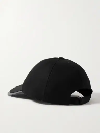 Moncler Genius + Adidas Originals Faux Leather And Grosgrain-trimmed Cotton-twill Baseball Cap | Thumbnail 3 Moncler Genius + Adidas Originals Faux Leather And Grosgrain-trimmed Cotton-twill Baseball Cap | Thumbnail 3